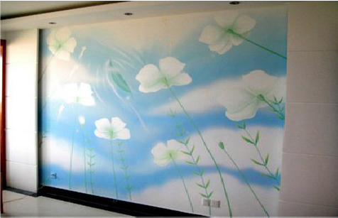 寻乌画墙绘怎么画好白云的蓬松感？