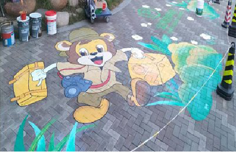 寻乌夏季画地面彩绘会遇到的问题