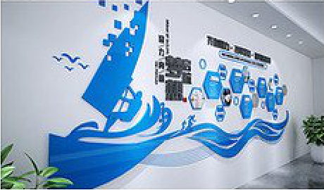 寻乌海浪主题文化墙如何设计？