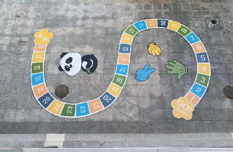 寻乌地面游戏彩绘