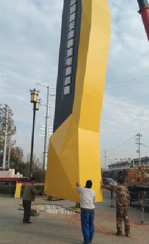 寻乌标识标牌的安装方法。