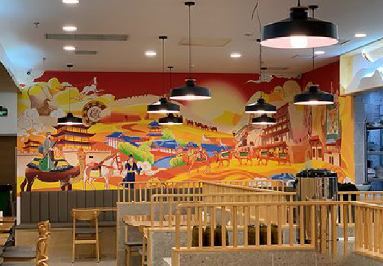 寻乌商业空间彩绘介绍。