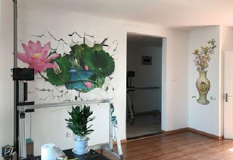 寻乌墙体彩绘相比墙纸的优势。